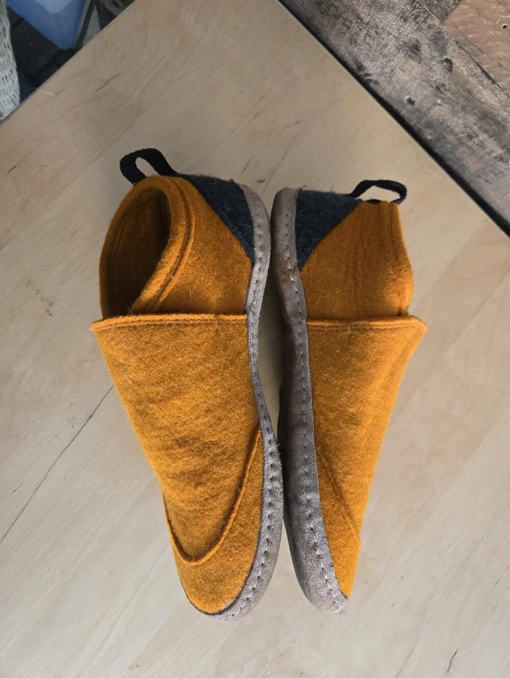Kyrgies Tengries - Wool Bootie Style House Slippers Size EU 44 Men's Size US 11